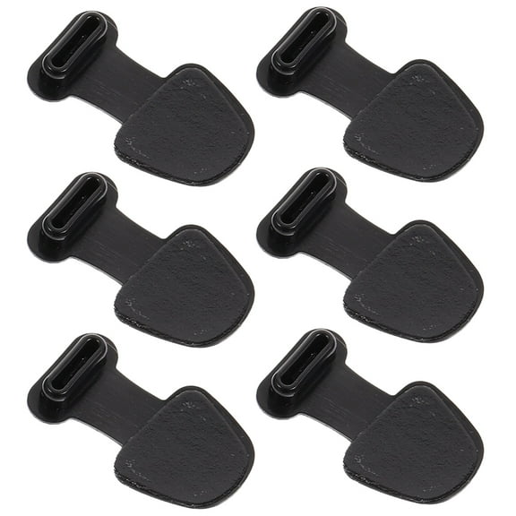 UPOUART 6Pcs Charging Port Cover for Mobile Phone in Black