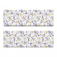 thumbnail image 2 of Floral Bench Cushion Set of 2, Blossoming Chamomile Wild Flower Summer Background Spring Natural Pattern, Standard Size Foam Pad and Decorative Cover, White Yellow Purple, by Ambesonne, 2 of 4