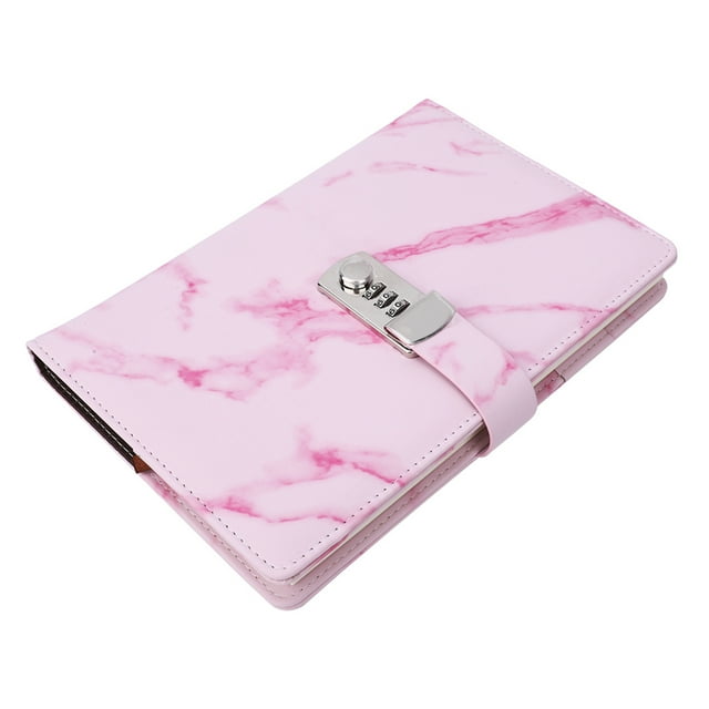Carnet de Notes à Verrouillage par Mot de Passe, Carnet de Notes A5 Carnet en PU Papier Carnet de Notes Qualité de Confiance