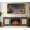 Grey, variant on CKEASEAN 65" W Fireplace TV Stand with Rattan Doors, 23'' Fireplace Insert, Entertainment Center with Adjuatable Shelves, Wooden TV Console Table for TVs up to 75 Inch, Rack for Living Room
