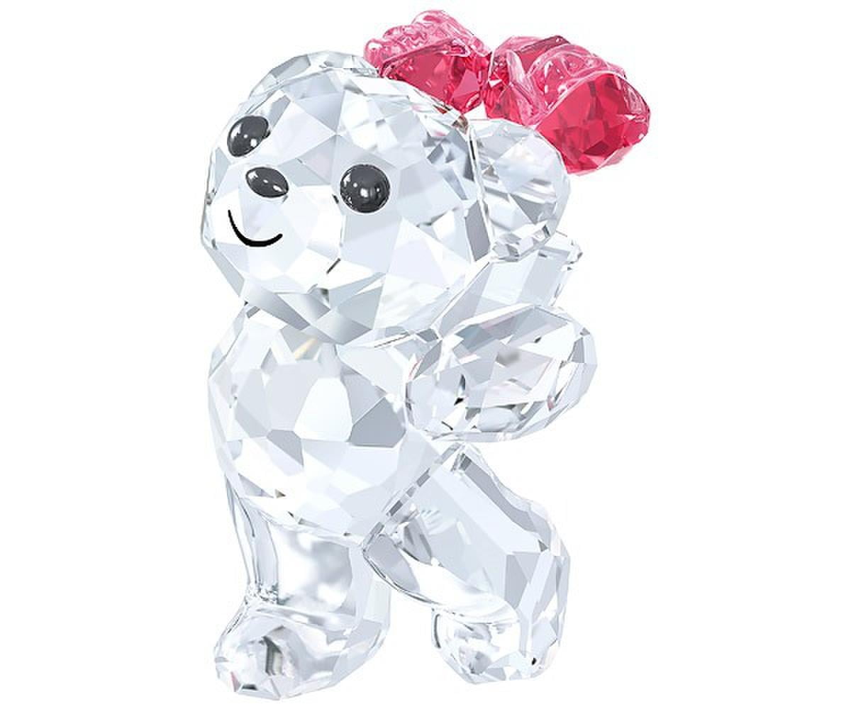 Swarovski Crystal Figurine Kris Bear SAY IT WITH FLOWERS -5063324