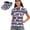 250 Years American Flag Eagle, variant on Orange Polka Dots Women's Golf Shirt and Sun Visor Hat Set Short Sleeve Collared Shirt Tank Shirt Moisture Wicking Fabric Adjustable UV Protection Sun Visor for Golf Tennis