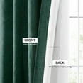 thumbnail image 3 of HPD Half Price Drapes Empire Green Italian Faux Linen Room Darkening Curtains with Rod Pocket - 1 Panel - Window Curtains for Living Room & Curtains for Bedroom, 50W X 108L, 3 of 10