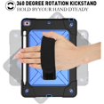 thumbnail image 2 of Mignova for iPad 10.2 Case,(7th/8th/9th Gen) with Pencil Holder,Rotatable Stand Adjustable Shoulder Strap Full-Body Shockproof Rugged Cover for iPad 10.2 inch 2019/2020/2021 Released(Black/Blue), 2 of 7