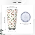 thumbnail image 4 of KLL Hand Drawn Snake Print 40oz Stainless Steel Insulated Car Cup with Spillproof Lid - Keep Your Drink Hot or Cold on the Go-Straw Two-piece Set, 4 of 8