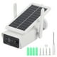 thumbnail image 1 of Cámara solar de 1080P para exteriores, vigilancia inalámbrica, a prueba de lluvia, monitor de visión nocturna remoto, alimentado por batería, 1 of 14
