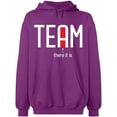 thumbnail image 2 of OXI Hoodie Sweatshirt - Team There It is, Basic Casual Hoodie for Men's and Women Fleece Hoodie Long Sleeve - Purple Large, 2 of 3