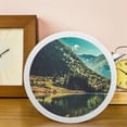 thumbnail image 4 of LABSERRON White Wooden Round Photo Frame with Artistic Circular Design for Wall Mounted Living Room Decor, 4 of 6