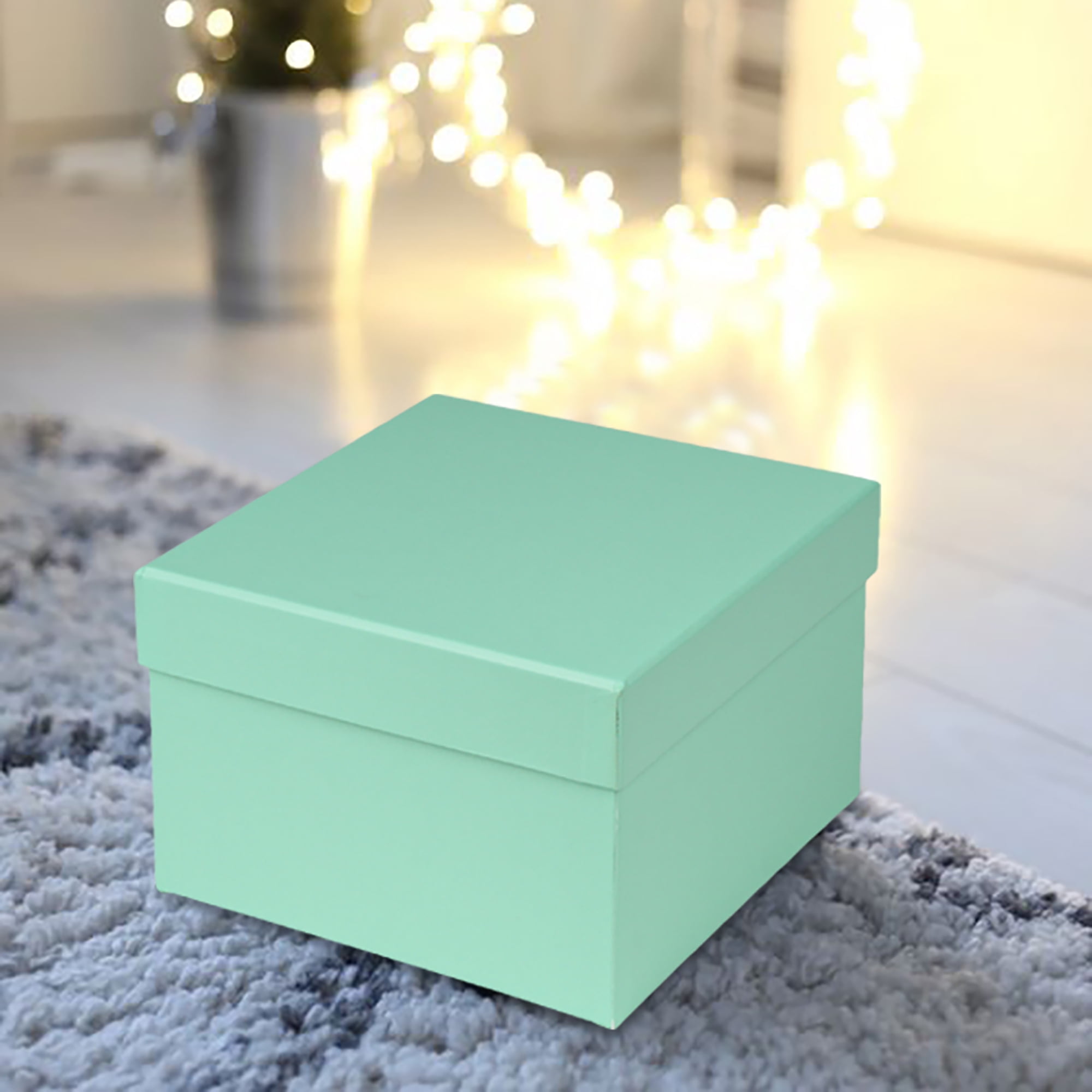 Briful Square Gift Boxes with Lids Set of 4 Teal Green Gift Box Assorted  Sizes Nesting Gift Boxes for Presents Birthday Bridesmaid Wedd