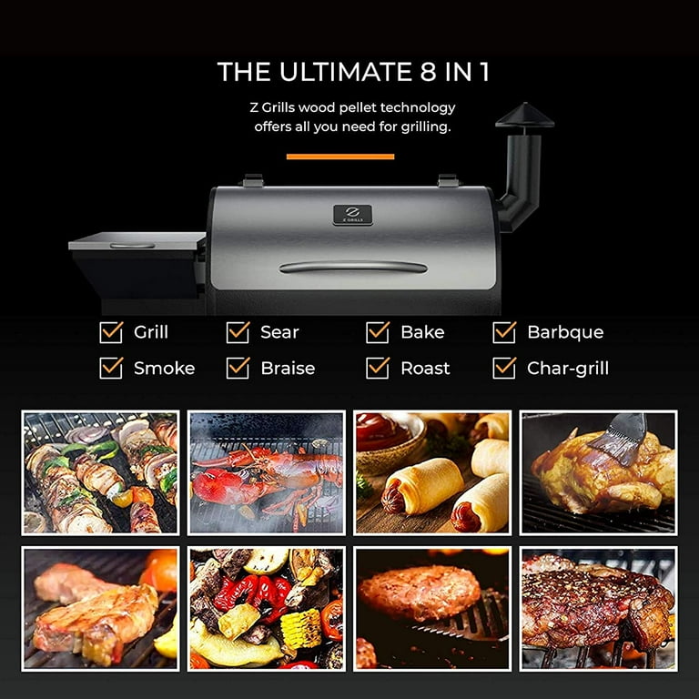 Z GRILLS ZPG-10002E 1060 sq in Pellet Grill and Smoker Stainless