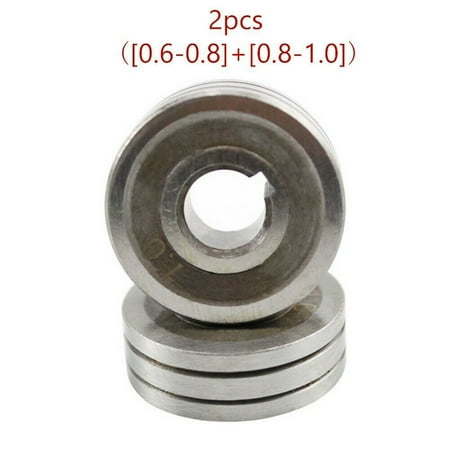 

2pcs V-Groove Knurled Groove Mig Welder Wire Feed Drive Roller Roll Durable