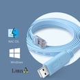 thumbnail image 2 of Cable de consola Cisco RJ45-USB con chip router USB A FTDI, 2 of 6