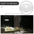 thumbnail image 6 of WEUVEB 6Pcs White Round Ceiling Light Canopy Plates Metal Fixture Covers Easy Install, 6 of 8