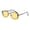Black and yellow, variant on Steampunk Sunglasses for Men and for Women Lightweight Alloy Frame Fashion Eyewear Small Frame with Side Bag Design and