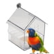 thumbnail image 3 of Comedero/Bebedero Transparente para Periquitos y Pinzones, Ideal para Patio, Balcón, Valla o Jardín., 3 of 5