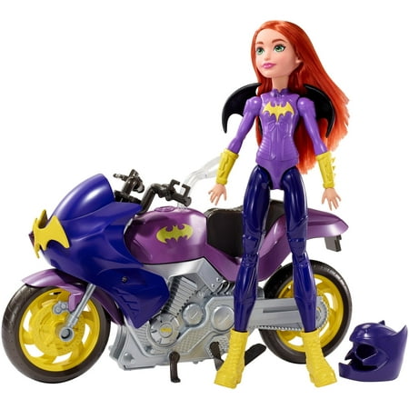 DC Super Hero Girls Batgirl Doll and Batcycle Vehicle