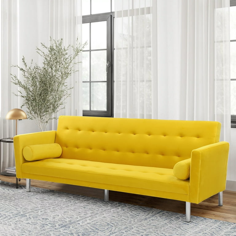 Velvet Futon Sofa Beds 68.5