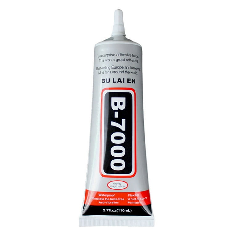 B-7000 Glue for Bonding Mobile Phone, 10ml Super Adhesive Clear Semi Fluid  Transparent Glues for Tablet, Metal, Wood, Pearls, Jewelry, Rubber