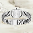 thumbnail image 6 of Watches for Women with Rectangular Roman Numeral Dial Stainless Steel Vintage Strap Quartz Waterproof Watches for Ladies,Gifts for Women, 6 of 7