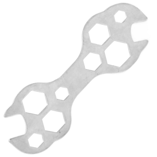 Cergrey Clé Hexagonale Plate Outils de Réparation de Vélo, Clé Hexagonale Plate Multi-Fonction en Acier pour Réparation de Vélo