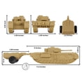 thumbnail image 2 of Tank BMC Toys Churchill Crocodile WW2 1:38 de plástico marrón, 2 of 8