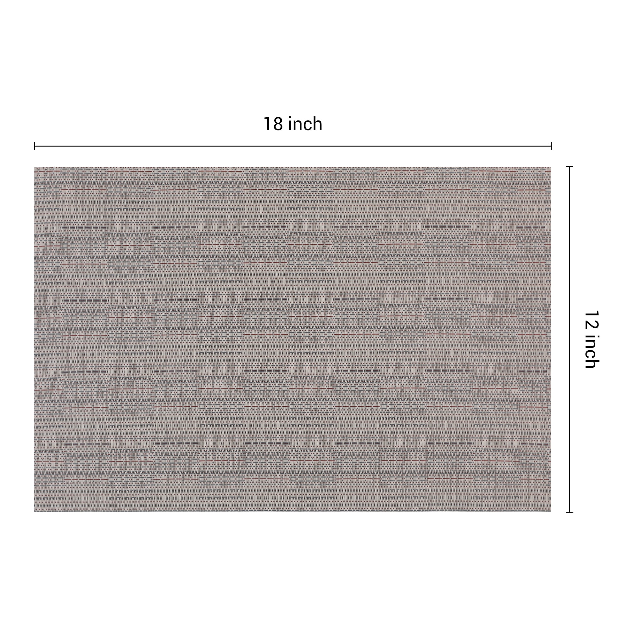 Unique Bargains Polyvinyl Chloride Placemats for Kitchen Heat Resistant Gray