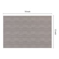 thumbnail image 4 of REGALWOVEN 8 Pack Placemats for Kitchen Dining Table Decor Heat Resistant Table Placemats Wipeable Table Mat Gray 18*12in, 4 of 7
