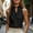 Black women's linen blouse a1, variant on Women's Linen Blouse High Neck Sleeveless Button Down Casual Slim Fit Tops Vacation Travel Fashion Shirts, White M