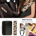 thumbnail image 5 of Renewold Car Seat Covers Set 11 PCS, Cowhide Pattern Car Seat Protector with Soft Steering Wheel Seat Belt Covers Coasters Keychain Universal Fit for Most Vehicles, Fashion Cow Print, 5 of 7