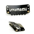 thumbnail image 4 of 40PCS U Shape Iron Snap Clips For Feather Hair Extensions Wigs Weft Black, 4 of 4