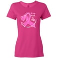 thumbnail image 3 of Inktastic Love, Care, Cure Breast Cancer Awareness Pink Ribbon Women's T-Shirt, 3 of 5