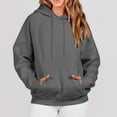 thumbnail image 3 of Aloohaidyvio Hoodies for Women,Womens Button Hoodies Fashion Long Sleeve Blouse Casual Tops Sweatershirt, 3 of 5