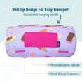 thumbnail image 5 of Wildkin Original Nap Mat with Pillow for Boys and Girls, Features Hook and Loop Fastener, Roll-Up Design, Soft Cotton Blend Materials (Sweet Dreams Purple), 5 of 9