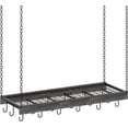 thumbnail image 1 of Hanging Pot Rack Ceiling Wall Mounted Pot Rack for Kitchen Industrial Style Pot Hanger with Hooks Cookware Storage Organizer for Pots and Pans Rustic and TPRBFC, 1 of 8