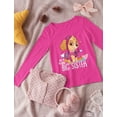 thumbnail image 4 of Big Sister Shirt Official Paw Patrol Skye Toddler Kids Girls Long Sleeve Shirt 2T Black, 4 of 6