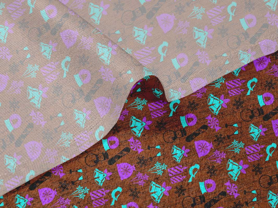 oneOone Velvet Medium Blue Fabric Christmas Quilting Supplies Print Sewing Fabric By The Yard 58 Inch Wide