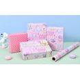 thumbnail image 6 of Baby Shower Wrapping Paper - Mini Roll-17 Inch X 33 Feet- Pink Animal Baby Girls Wrapping Paper for Kids Birthday Party, 6 of 13