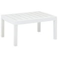 thumbnail image 1 of vidaXL Table de Jardin Blanc 78x55x38 cm Plastique, 1 of 4