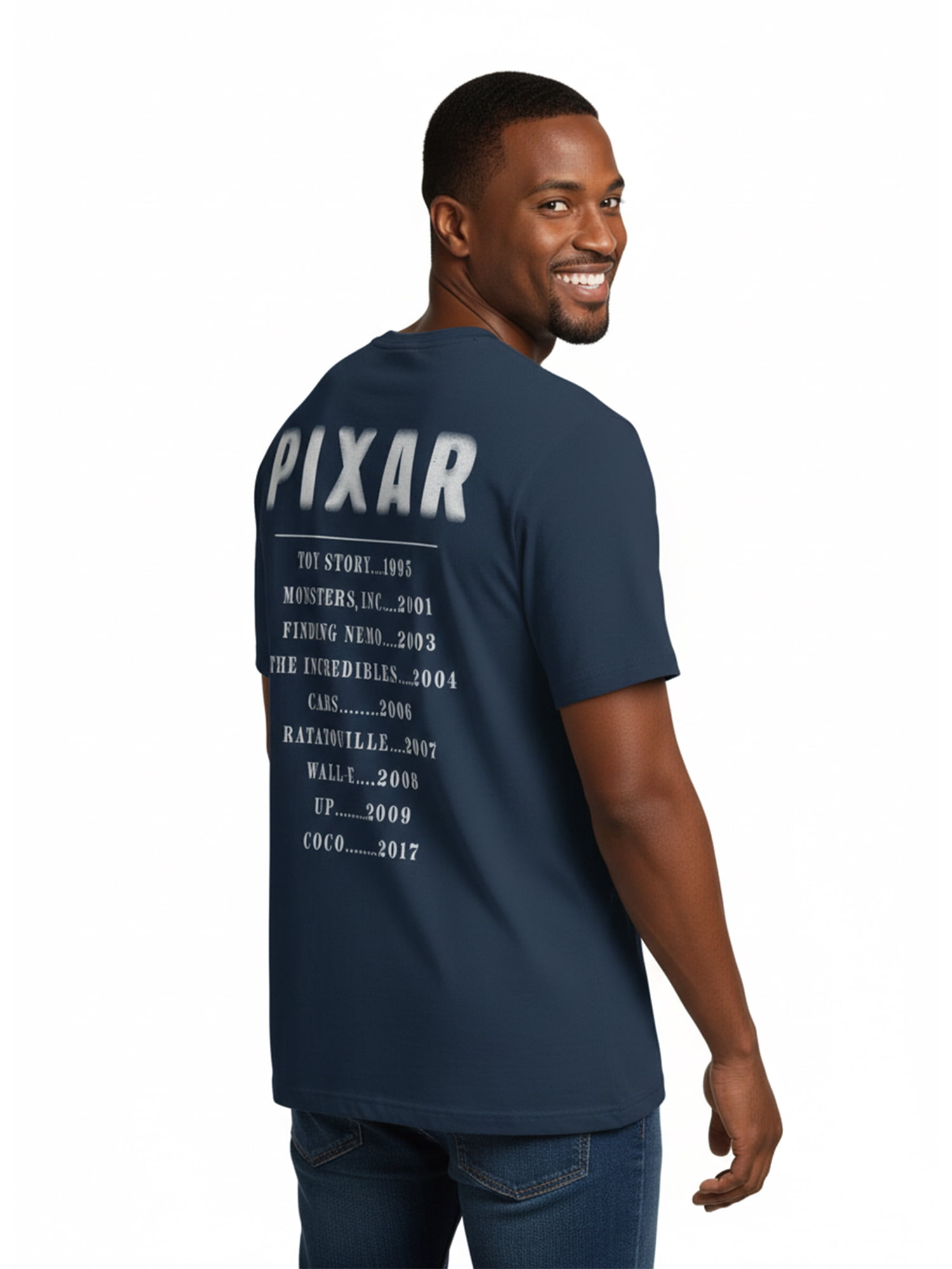 Disney Men's and Big Men's Pixar Greatest Graphic Tee with Short Sleeves, Sizes S-3XL
