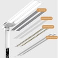 thumbnail image 3 of Organizador multifuncional: lámparas de escritorio con carga inalámbrica USB para leer en casa - Luces de escritorio con reloj para dormitorios universitarios con base RGB vibrante, 3 of 5