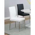 thumbnail image 2 of Coaster Vance Upholstered Faux Leather Dining Chairs in White, 2 of 6