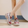 thumbnail image 5 of Women's Mesh Platform Sneakers;Breathable PU and Mesh Sports Shoes;Non-Slip Compression Molded EVA Mixed Foam Midsole;Comfortable Memory Foam Insoles Casual Shoes, 5 of 5
