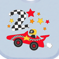 thumbnail image 4 of Inktastic Happy 2nd Birthday Red Racing Car Boys or Girls Baby Bib, 4 of 4