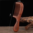 thumbnail image 2 of LEEYNEER Wooden Hair Comb Set  birthing comb Wide Tooth and Fine Tooth Detangling Combs  Brown  2 Pack (One SizeA2), 2 of 7