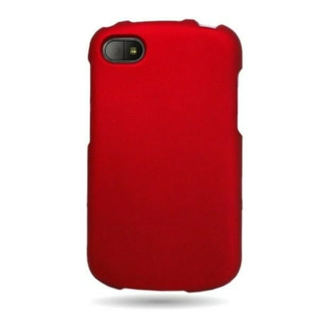 Black Blackberry Faceplates - Blackberry Q10 Case Matte Red Faceplate Hard Phone Cover Verizon AT&T Sprint