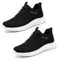 thumbnail image 1 of Zapatos para caminar para mujer, zapatos de tenis casuales con cordones, zapatillas casuales para mujer, 1 of 6