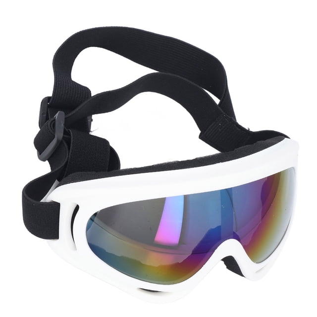 EOTVIA Dog Wear Sunglasses, Large Dog Goggles Colorful Lens Windproof Adjustable Straps For Riding Motorcycle For Swimming
