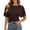 Brown*, variant on RUTAYY Women's T-Shirt Elegant Solid Color Batwing Short Sleeve Crew Neck Tee Shirts Casual Everyday Wear Trendy Trip Tees