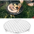 thumbnail image 3 of 1Pack Multi-Purpose Round Stainless Steel Cross Wire Steaming Cooling Barbecue Rack/Carbon Baking Net/Grill/Pan Grate with Legs(6.5Inch Dia)，Perfect for Christmas, Halloween, 3 of 7