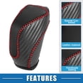 thumbnail image 4 of Car Gear Shifting Knob Cover Automatic Transmission for Subaru Crosstrek 2018-2023 Black Red Stitches, 4 of 7